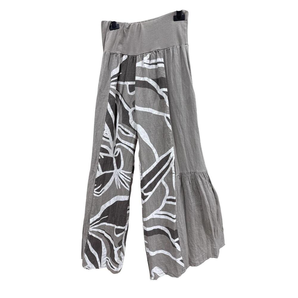 NEW LIABELLA women's linen cropped pant with pockets in taupe
